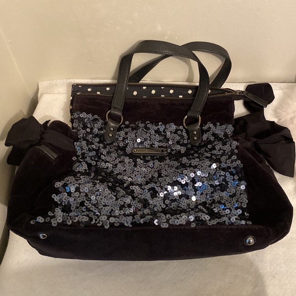 Vintage Y2K Juicy Couture  Juicy Velour & leather sequins Bag - Picture 16 of 16